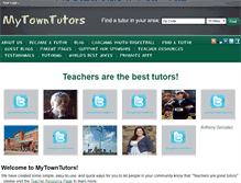 Tablet Screenshot of mytowntutors.com